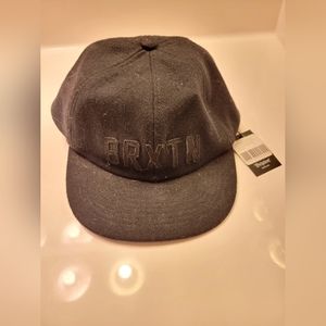 Brand New Black/Black Logo Brixton Adjustable Cap, Men's One Size